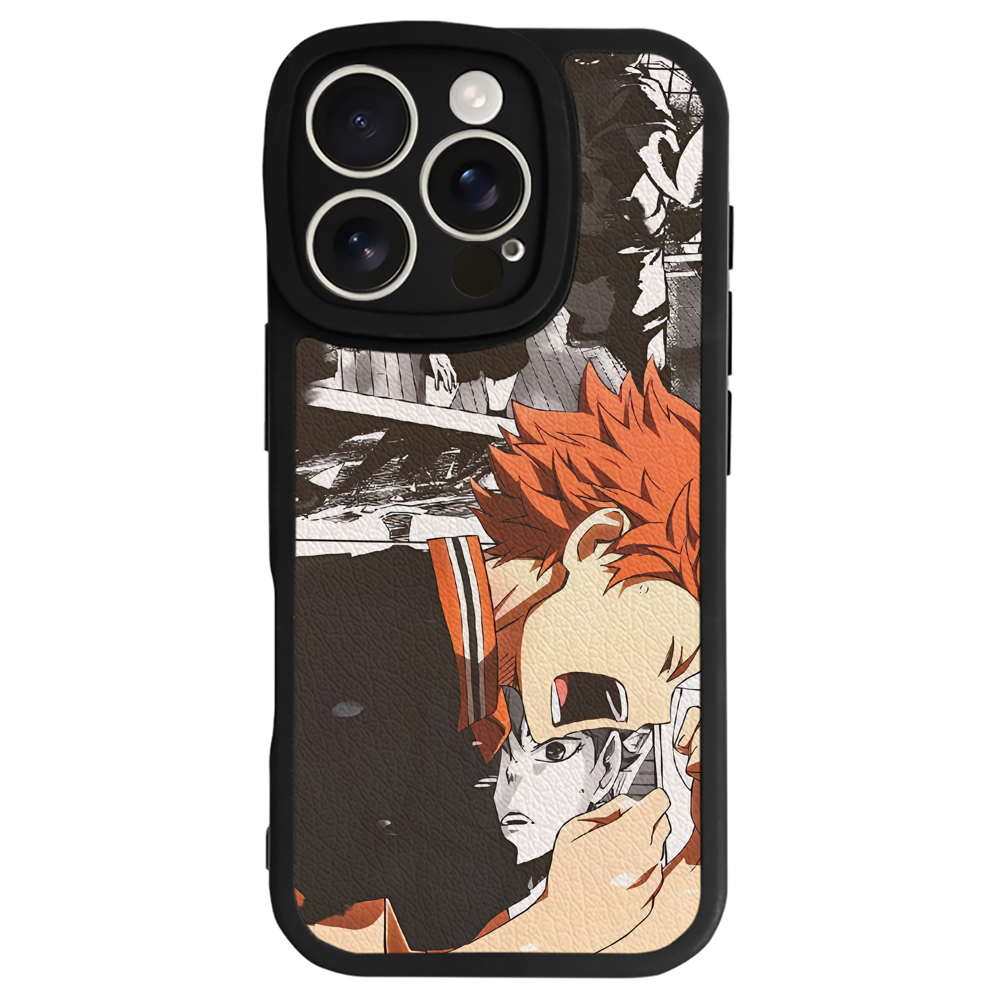 （画像用） ハイキュー!! Haikyu!! 【iPhone 16シリーズ対応】シリコンスマホケース（レザー調） 材質：シリコン